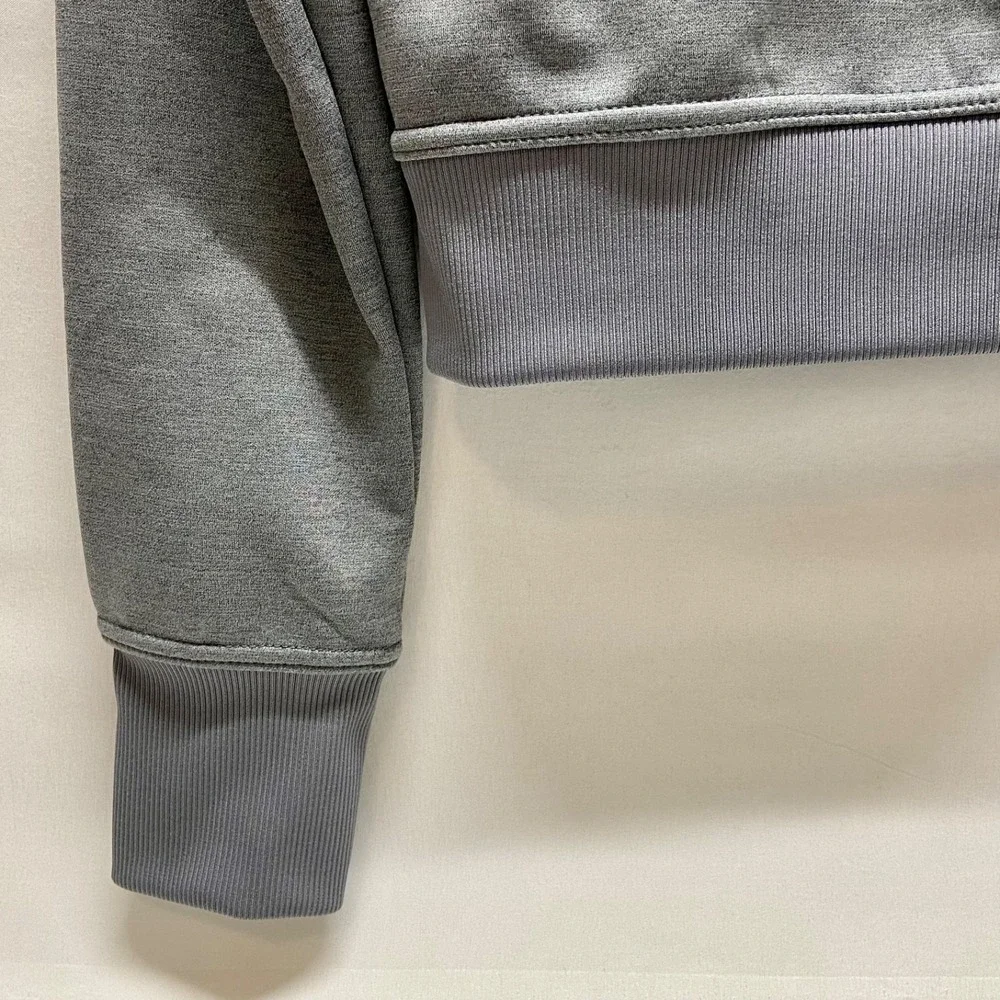 Nike THERMA-FIT Full Zip Hooded Sweatshirt  Women's Med. Grey Activewear Top EUC